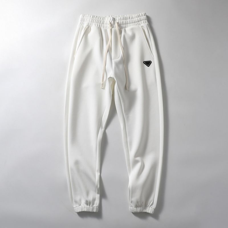 American Knitting Sports Pants Men's Fall Air Layer Space Cotton Pants Ankle-Tied Sweatpants Export Men's Casual Pants
