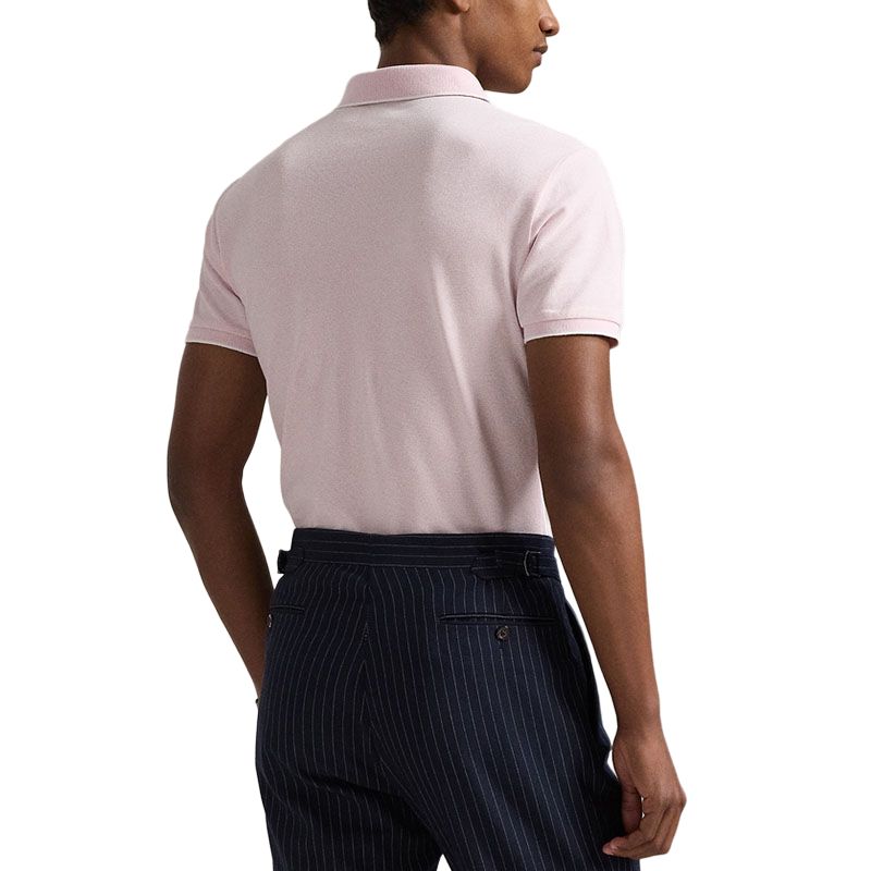 Polo Ralph Lauren Custom Slim Fit Solid Color Polo Shirt With Small Pony Embroidery Men Polo Shirts Garden-Pink MNPOKNI1N823380-650