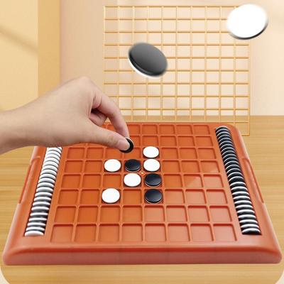 Parent-Child Interactive Flip Black White Chess Board Reversi Strategy Board Game  Travel