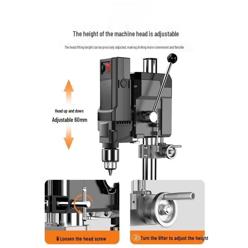 Xianming 710W Bench Drill with Vise and Drill Bit Set