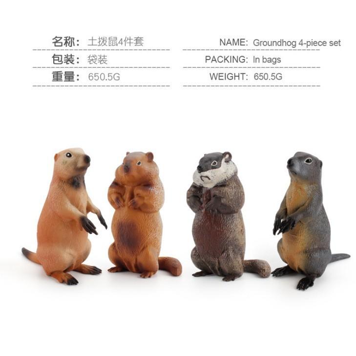 Entzückende PVC-Eichhörnchen-Modellsammlung mit lebensechten Details für Kinder