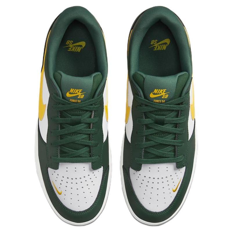 Nike Sb Force 58 Premium Gorge Green Tour Yellow Skateboard Shoes DH7505-300