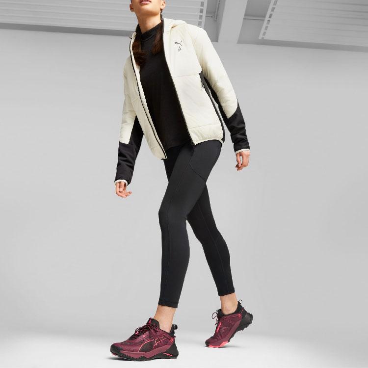 Puma Seasons Hybrid Primaloft Jacket Color Block Casual Hooded Long Sleeve Coat Women Jackets High-Mountain-Snow 524119-87