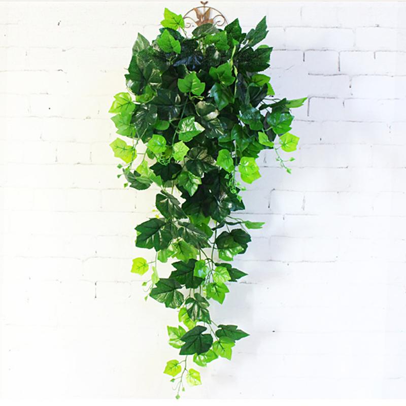 1Piece 1M Home Decor Artificial Ivy Leaf Garland Plants Vine Fake Foliage Flowers Creeper Green Ivy Wreath Garden Wall Decor