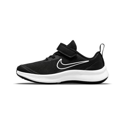 Star Runner 3 Bequem, Abriebfest, Rutschfest und Atmungsaktiv, Niedrig geschnitten, Laufschuhe für Kinder, Schwarz Weiß DA2777-003