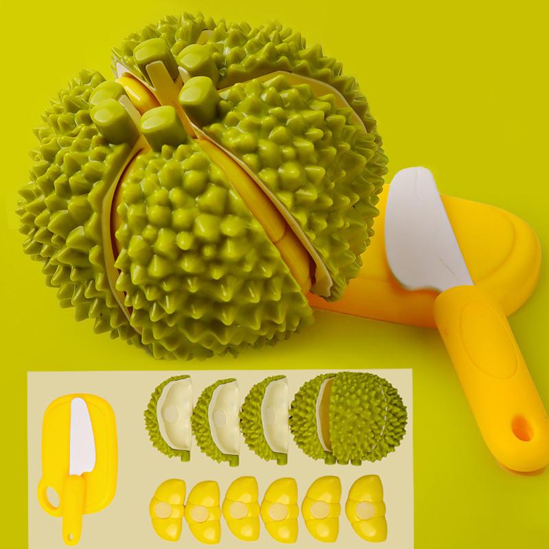 Детские игрушки для резки фруктов Дуриан Ролевые игры Обеденный уголок Моделирование Фрукты Еда Сенсорные игры Образовательные игры Дом Кухонные игрушки