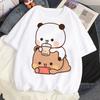 Bubu Dudu T Shirt Women Kawaii Cartoon Y2k Punk Funny T-shirt Hip Hop Unisex Streetwear Harajuku Anime Tshirt Female Clothing