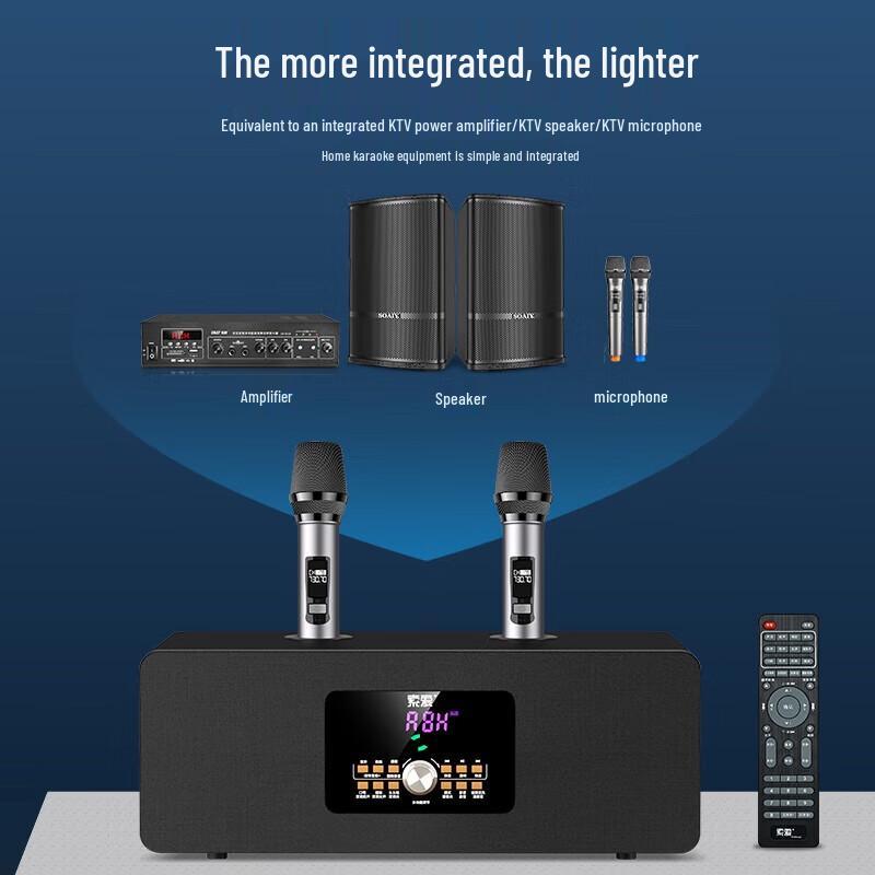 Soaiy SA-620 Home KTV Audio System with Dual Microphones