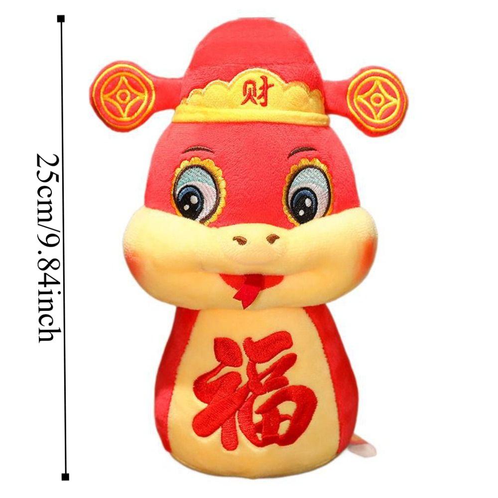 Cute 2025 Snake Year Mascot Toy Rich Snake Fortune Doll Lucky Snake Doll Plushies  Children