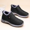 Otton Shoes Men's Winter Home Leisure Large Size Men's Shoes Fleece Thickened One Pedal Snow Boots
