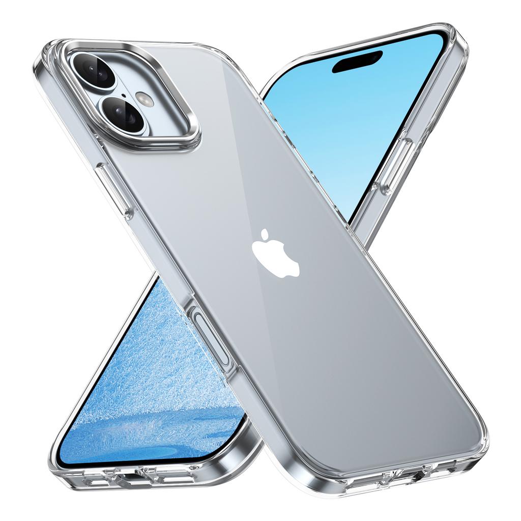 For iPhone 16 Clear Phone Case Hard PC Anti-Scratch Mobile Phone Back Cover