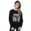 DC Comics Womens/Ladies Justice League Stripes Sweatshirt