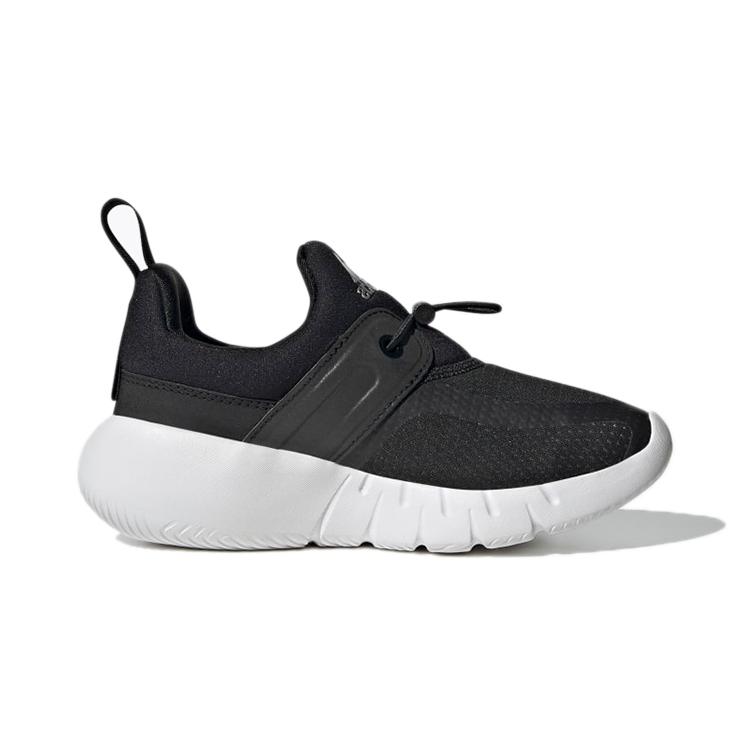 adidas Rapidazen Slip On Slip Resistant And Breathable Low Top Kids' Running Shoes Black White FZ5039