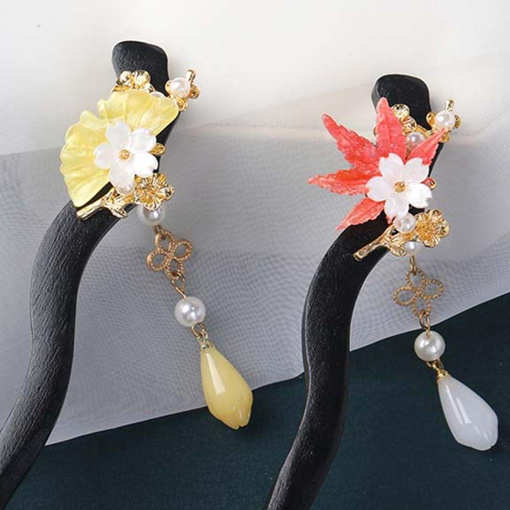 

Tassel Hanfu Hairpin Chinese Style Wooden Hair Stick Retro Cheongsam Accessories