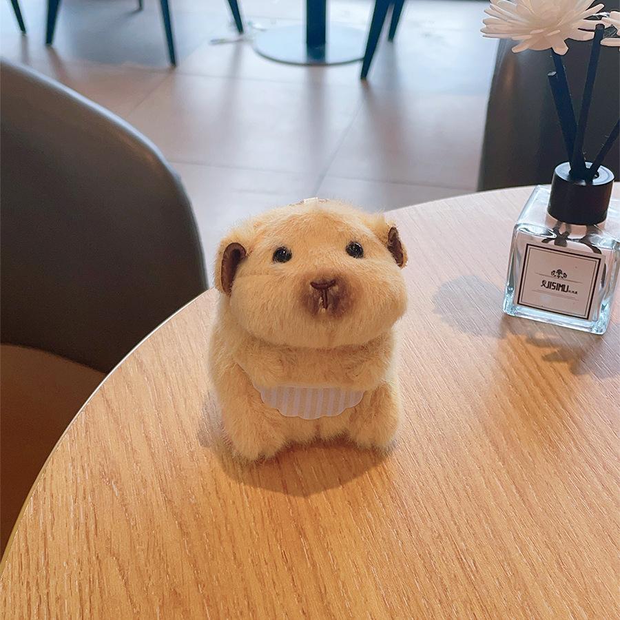 Cartoon Apron Hamster Doll Dutch Pig Guinea Pig Doll Bag Cute Doll Hanging Ornament Grab Machine Doll Gift