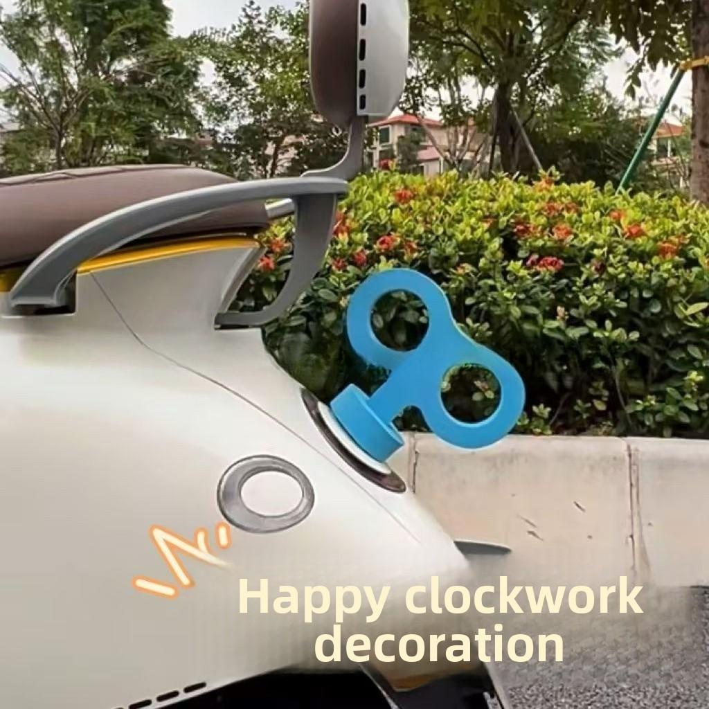 Car Styling Rear View Clockwork Helmet Car Decorating Accessories Without Light 2025