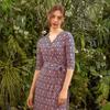 Lipbbam Creora Romona 3 4 Sleeve Long Wrap Dress Ldm10di01