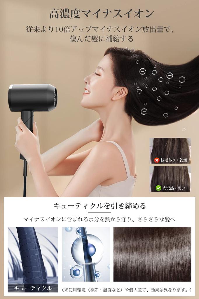 Hair Large Air Popular Speed Hair Highly Concentrated Negative Air Constant Temperature Hair 3 Level Temperature Prevents Thermostatic Hair Hair