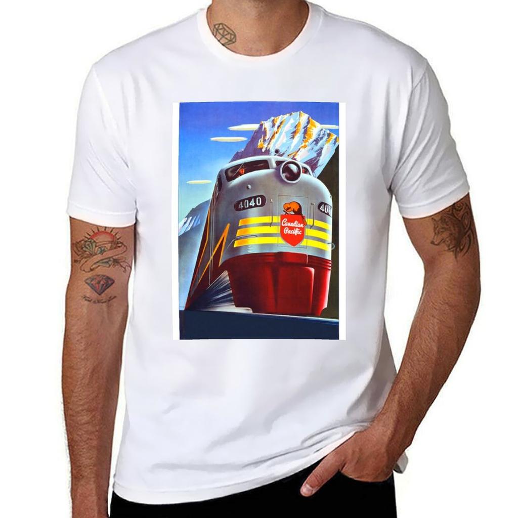 Canadian Pacific TShirt Summer Print Short Sleeve Tee