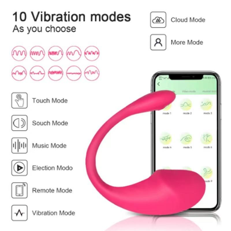 Tadpole APP Wireless Vibration Egg Remote Control Mute Female Masturbator Fun Charging Outdoor Wear