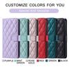 Applicable to Samsung A17/A07Phone case with houndstooth pattern and crossbody strap A56/A55/J8Card slot flip cover case