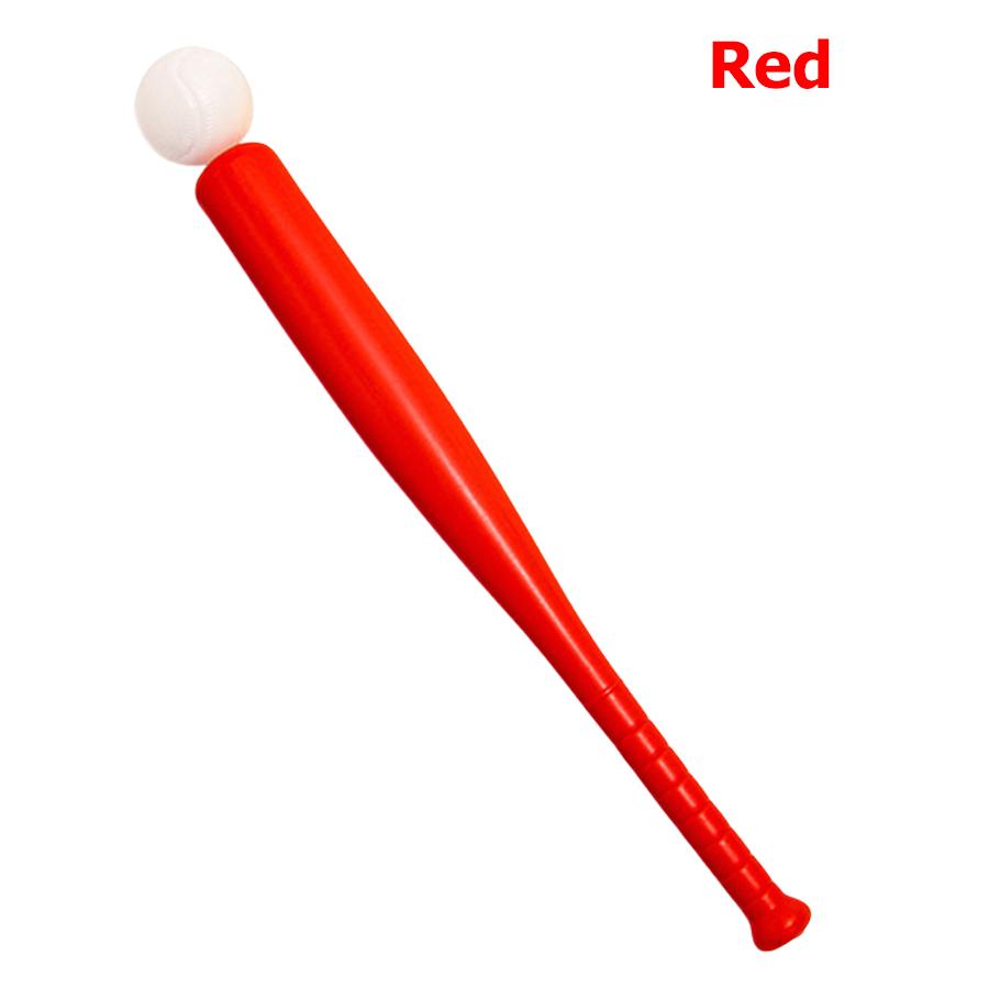 45cm Plastic Anti-slip Baseball Bat with 5.5cm Baseball Outdoor Interactive Ball Games Creative Baseball Training Party Gifts