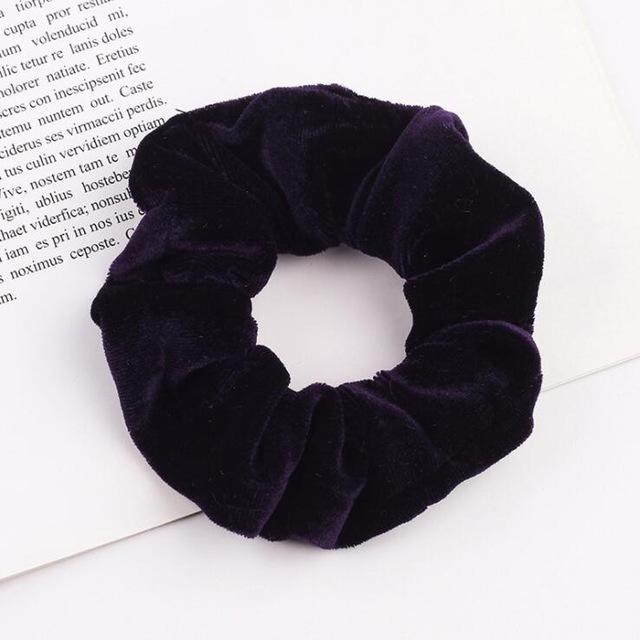 Classic All-match Velvet Scrunchies Women Girls Elastic Hair Rubber Bands Accessories Tie Hair Ring Rope Lady Headdress Headwear