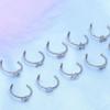Fashionable Clip On Lip Jewelry Comfortable Wear Stainless Steel Imitation Lip Rings for Special Occasion Outfit