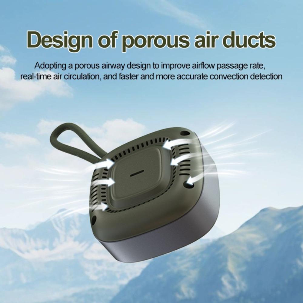 High Definition LCD Display Carbon Monoxide Detector 3 In 1 Temperature Humidity Detector  Travel