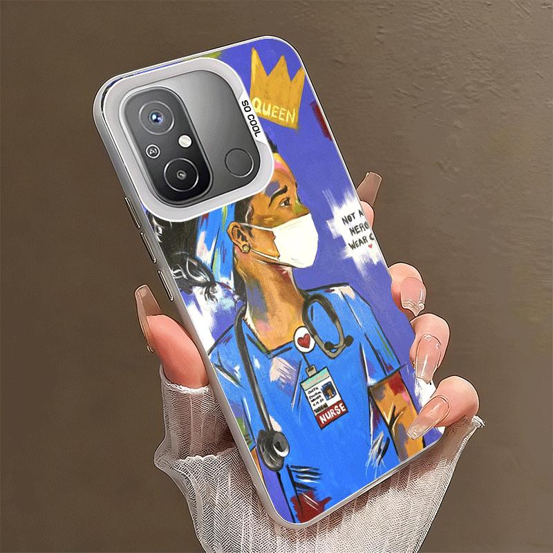 

Doctor Nurse Cartoon Shockproof Phone Case for Xiaomi Poco X7 X6 X5 X3 Pro F7 Ultra M8 Redmi 15C 15 14C 13C 12C 10C 13 12 10 Xiaomi Redmi 9