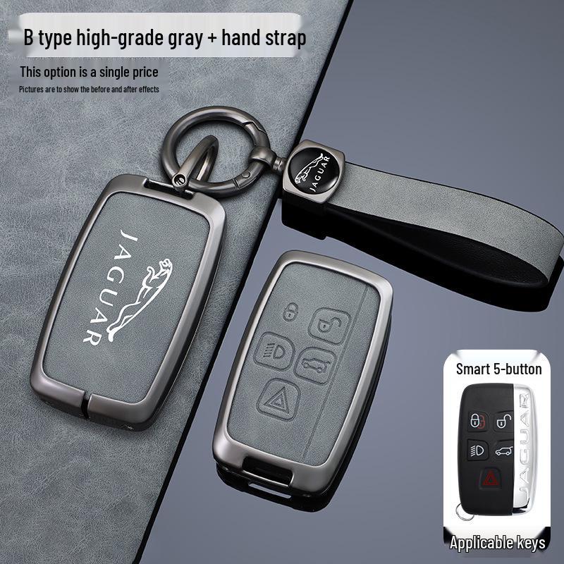Jaguar Key Case Set for XFL, XEL, E-Pace, F-Pace, F-Type, I-Pace - Protective Shell & Buckle
