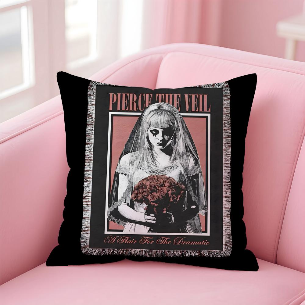 p-Pierce The Veil Cushion Cover Comfortable Reversible Pillow Cover Ideal for Car Sofa Bedroom & Beyond
