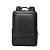 Large Capaci Men's Leather Backpack Double Oulder Waterproof Commuter Travel Backpack    Soft Handle Zipper Laptop Bag