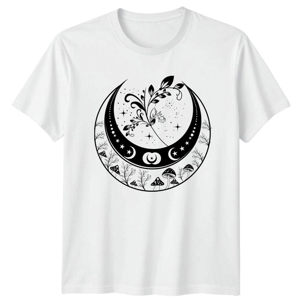 Mystical Moon Forest Magic TShirt Celestial Boho Nature Birthday Gift For Him S