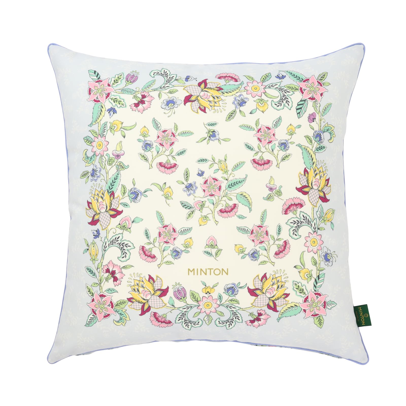 

Kawashima Selkon MINTON Haddon Flower Panel Cushion Made in Japan Cover, Blue, 45x45cm, LL1242, синий