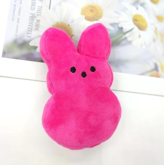Peeps Plush Bunny Rabbit Peep Easter Toys Goodie Bag Fillers Carnival Prizes Assortment Kids Easter Egg Filter Party Favors