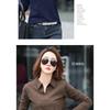 Women's Bottoming Shirt Spring and Summer New Solid Color Large Size Long-sleeved POLO Collar Slim Slimming Simple Outer Wear T-shirt