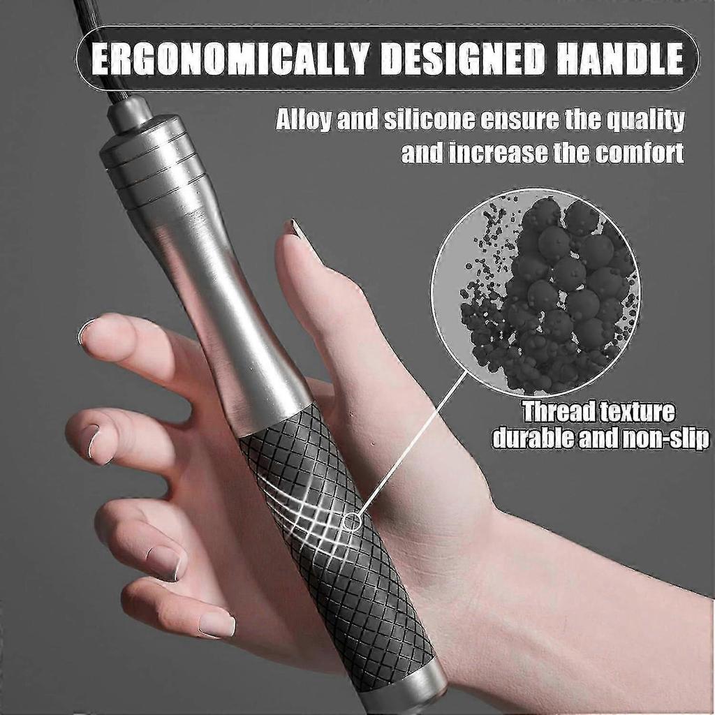 SDIGV - Skipping Rope for Women Men Exercise with Adjustable Length Jumping Rope and Alloy & Silicone Handles Suitable for Workout Boxing Home Gy 2025