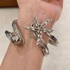 Irregular Starfish Cuff Bracelets Rhinestone Crystal Starfish Bangles Star Armband Arm Chain  Beach