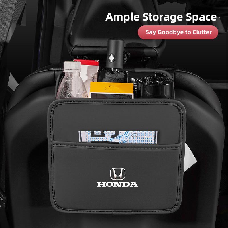 Car Seatback Organizer Interior Storage & Tissue Box For Honda Civic Fit Jazz Accord Pilot CRV Odyssey Passport City Shuttle HRV TP6