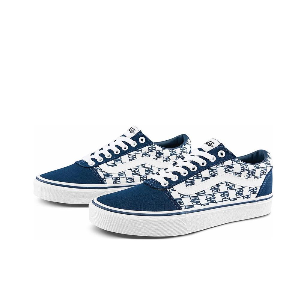 Vans Ward Low Top Skate-Schuhe Unisex Sneaker Blau Weiß VN0A5HTSLKZ