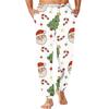 Men's Christmas Printed Thermal Pajama Pants for Winter Sleepwear