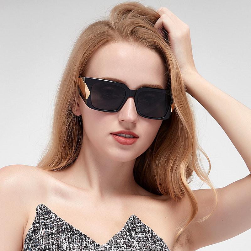 Large Box Sunglasses Women'S Sunglasses Catwalk Punk Sunglasses Korean Tide