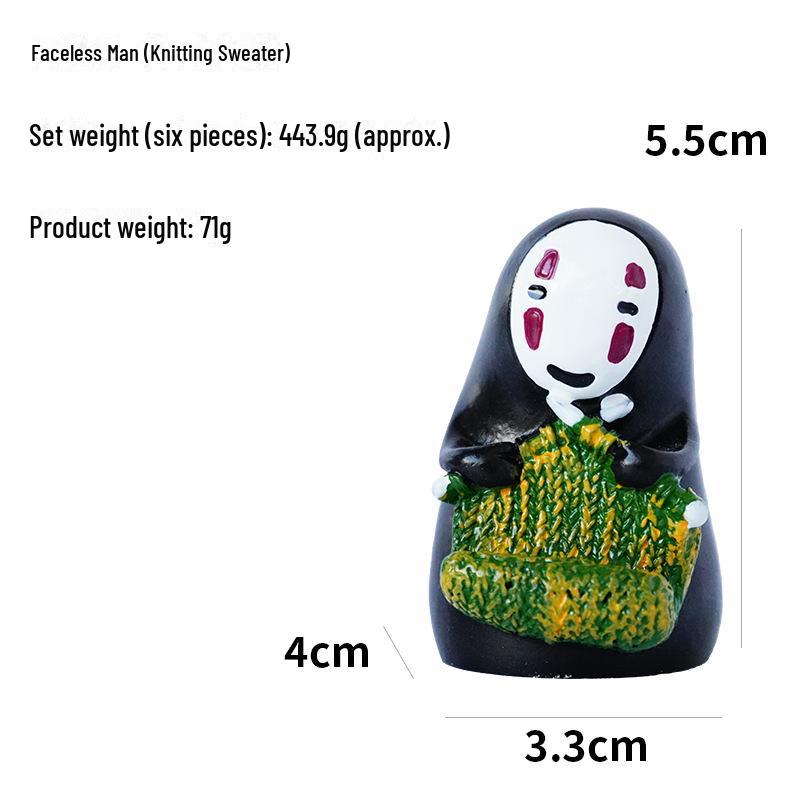 

Полімерні настільні прикраси: Безликий та міні-пейзажі з мультфільмів Міядзакі