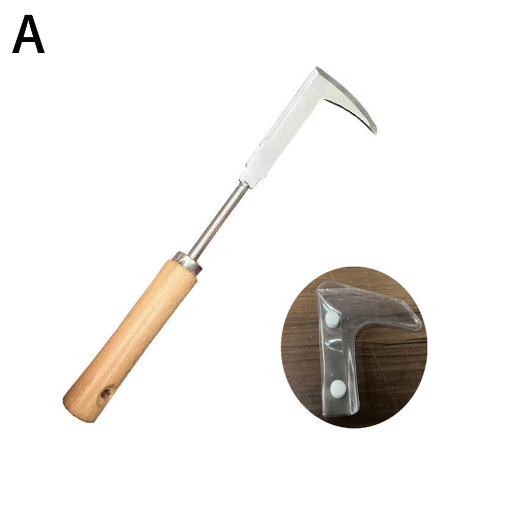 Crack Weeder Crevice Weeding Tool Stainless Steel Manual Weeder Beech Handle Lawn Yard Gardening Tool
