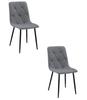 LIBRA Chair - Dark Gray Fabric / Black Legs X 2