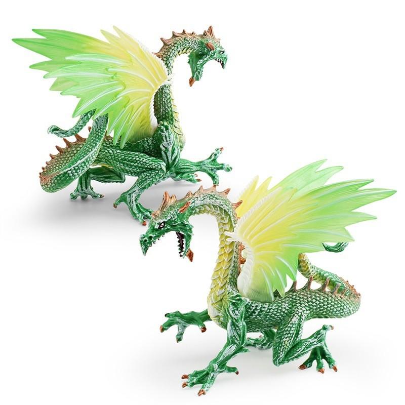 Realistic Pvc Ice Dragon Model Stunning Western Mythical Creature Decorative Figure