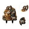 Garden Jesus Nativity Scene Stake Xmas Yard Sign Christmas Decor, 2D Acrylic for Pathway,