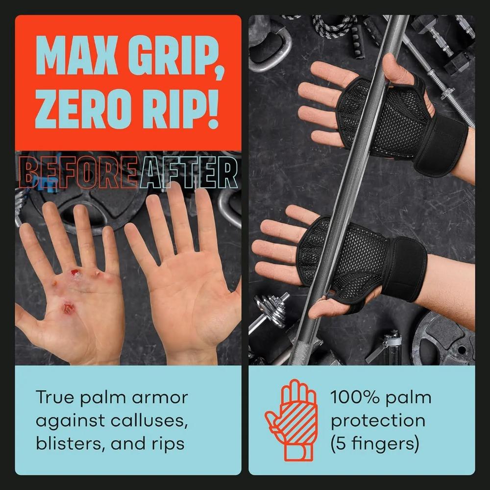 Training Sport Gloves for Men Women Workout Gloves Fitness Body Building Weightlifting Gym Hand Wrist Palm Protector Gloves