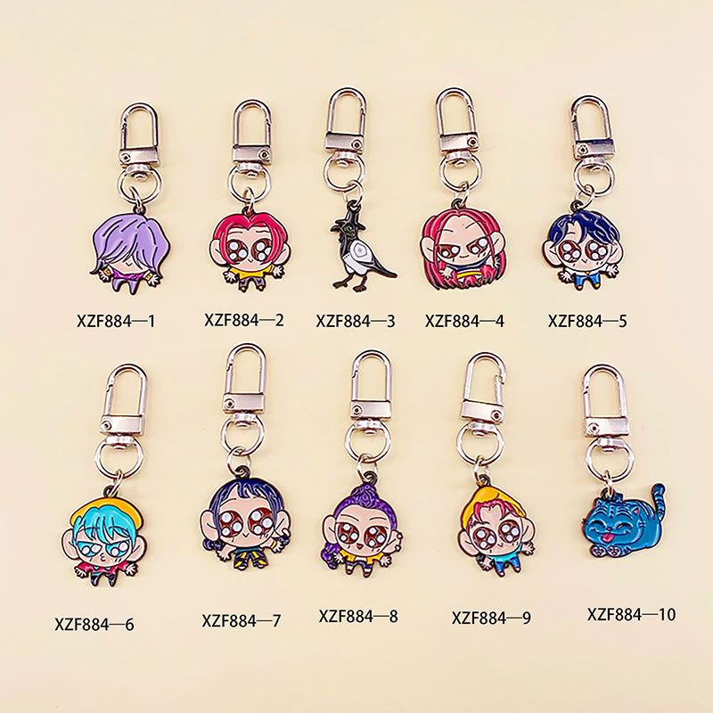 Witch Hunter Cartoon Animation Alloy Keychain Cute Couple Girlfriend Bag Pendant Accessories